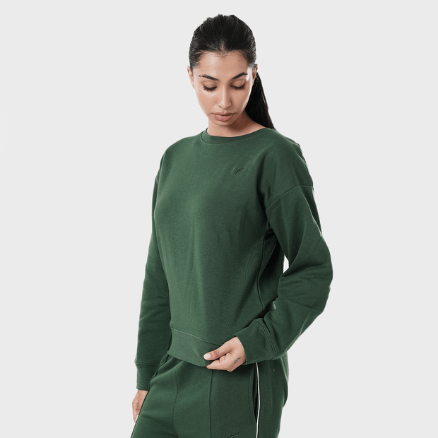 Tf-Premium Green Essential Women Sweatshirt Top