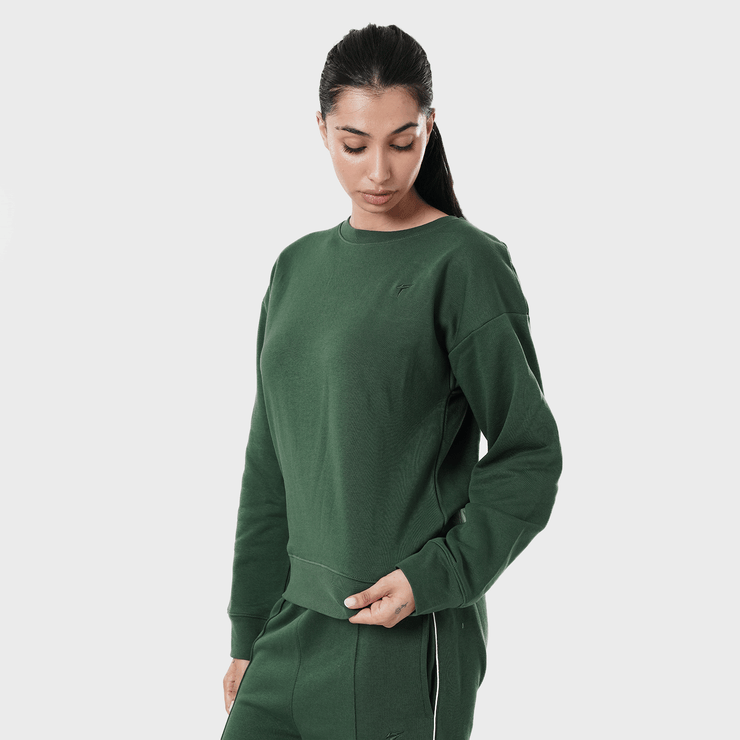 Tf-Premium Green Essential Women Sweatshirt Top