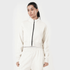 Tf-Premium Sandstone Fleece Essential Women Zipper Top