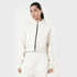 Tf-Premium Sandstone Fleece Essential Women Zipper Top