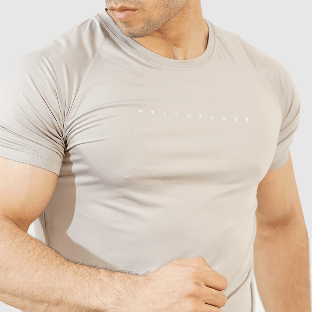 Tf-Silver Grey Relentless Training Tee