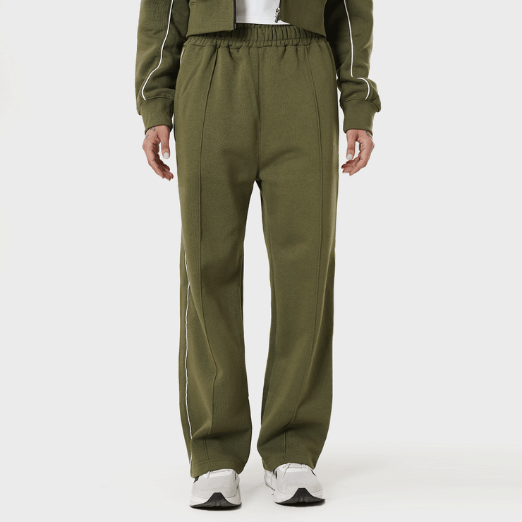 Tf-Premium Olive Fleece Essential Women Bottoms