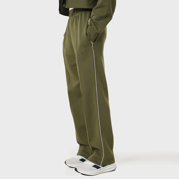 Tf-Premium Olive Fleece Essential Women Bottoms