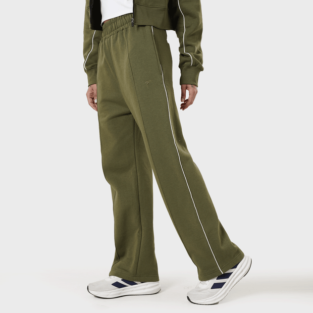 Tf-Premium Olive Fleece Essential Women Bottoms
