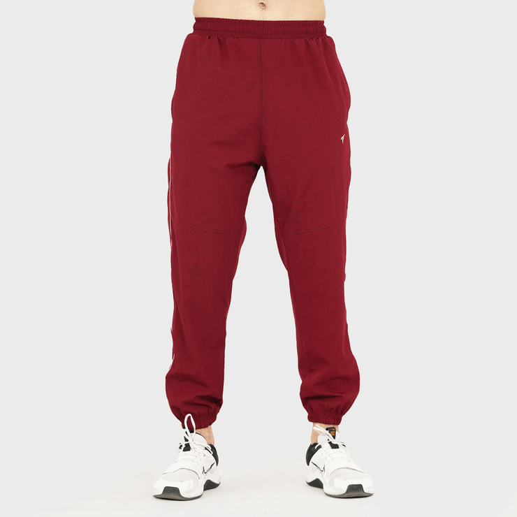 Tf-Premium Maroon Relaxed Fit Single Piping Bottoms