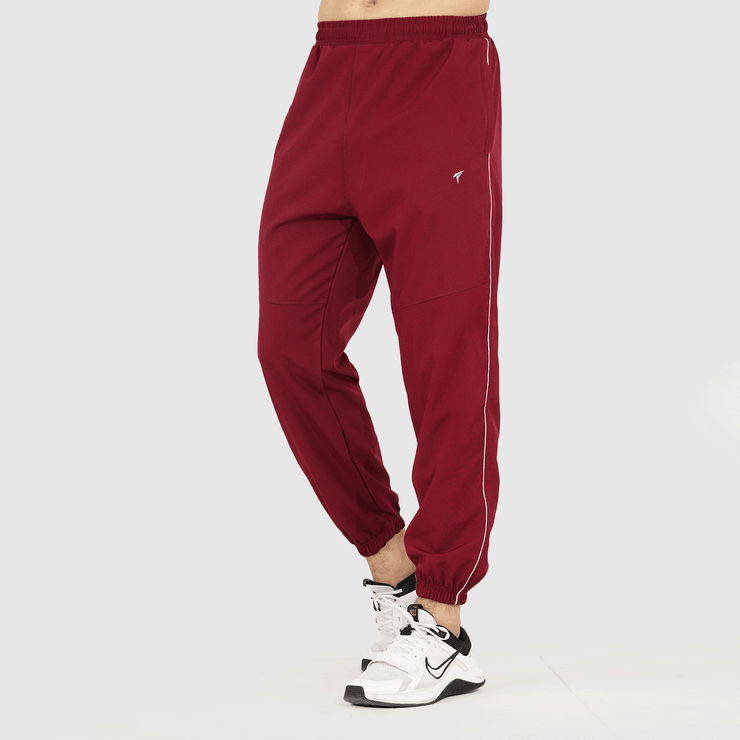 Tf-Premium Maroon Relaxed Fit Single Piping Bottoms