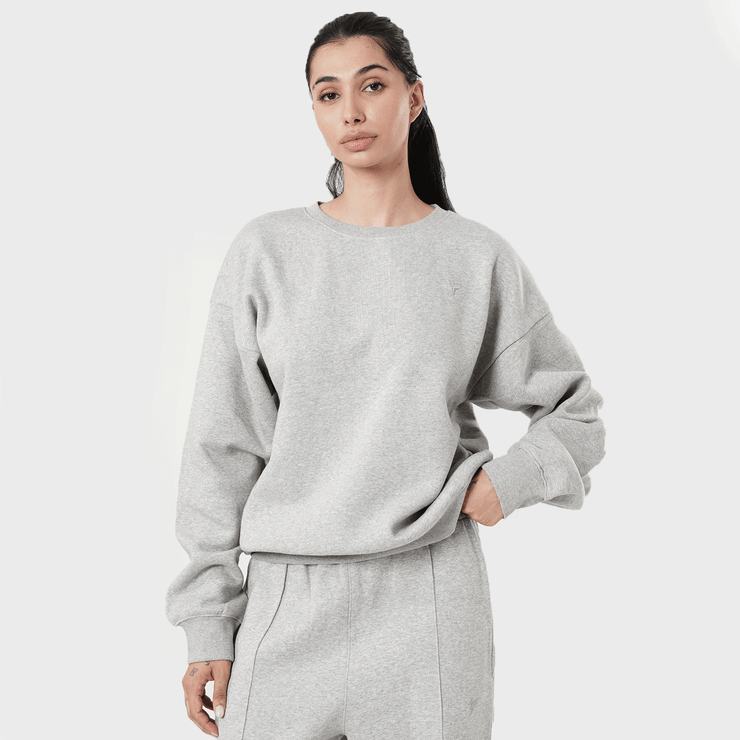 Tf-Premium Grey Essential Women Sweatshirt Top