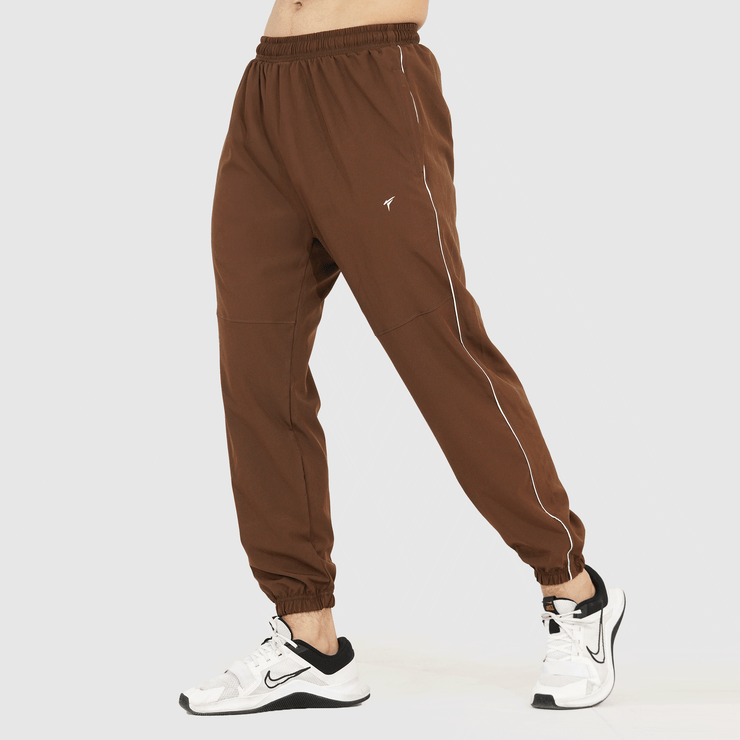 Tf-Premium Brown Relaxed Fit Single Piping Bottoms