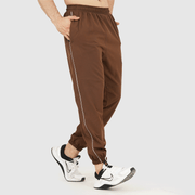 Tf-Premium Brown Relaxed Fit Single Piping Bottoms