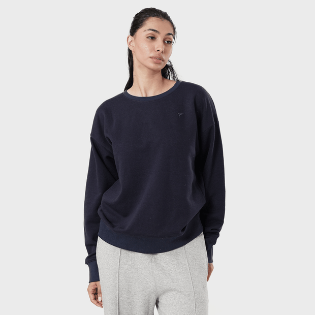 Tf-Premium Navy Essential Women Sweatshirt Top