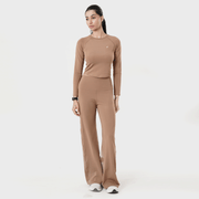 Tf-Premium Light Brown EasyLift Straight Leg Legging Pants