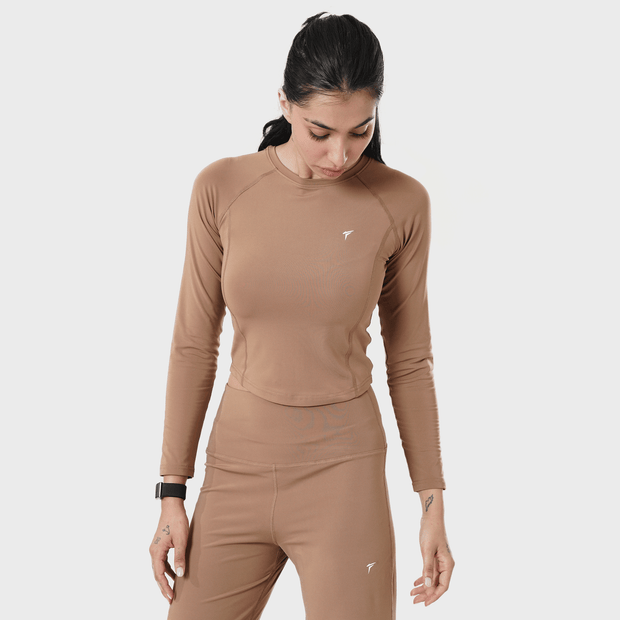 Tf-Premium Light Brown Full Sleeve Easylift Top