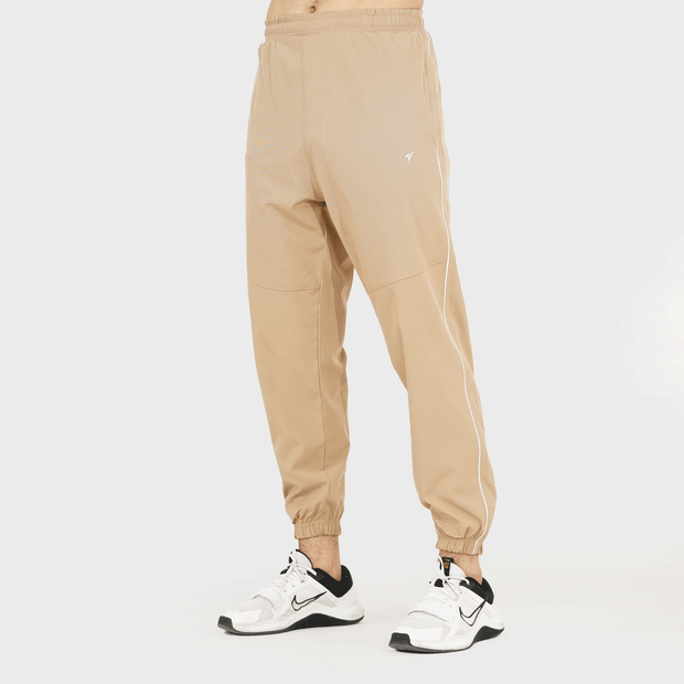 Tf-Premium Biege Relaxed Fit Single Piping Bottoms