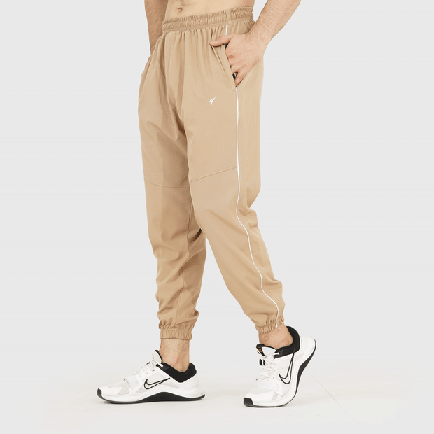 Tf-Premium Biege Relaxed Fit Single Piping Bottoms