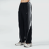 Tf-Premium Black 3 Stripes Micro Bottoms With Piping