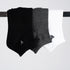 Pack of 3 Mix Color Ankle Socks (Grey, Black and White)