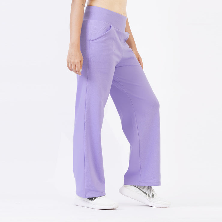 Tf-Light Purple High Waisted Straight Women Bottoms