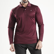 Tf-Full Sleeve Maroon Polo Tee