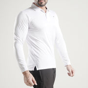 Tf-Full Sleeve White Polo Tee