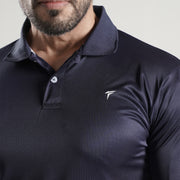 Tf-Full Sleeve Navy Polo Tee