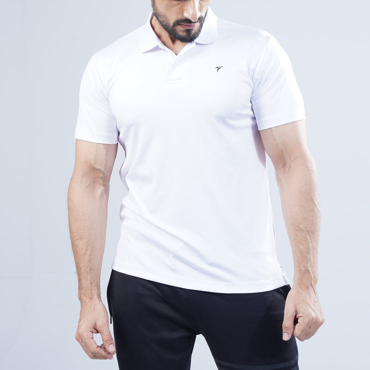 Tf-White Premium Polo Tee