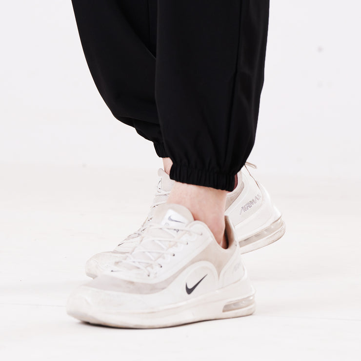 Tf-Premium Baggy Black Fit Cuffed Micro Bottoms