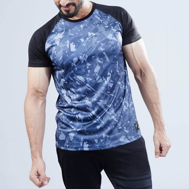 Tf-Sea Grey Camouflage Contrast Premium Tee