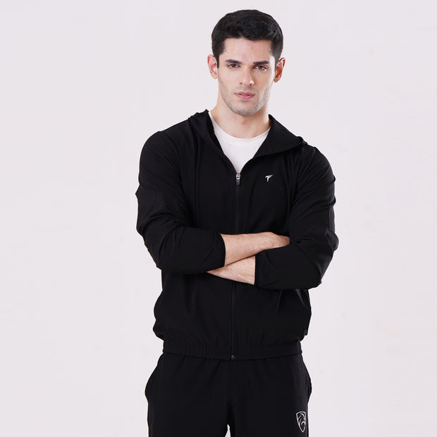 Tf-Essential Black Running Hoodie Jacket