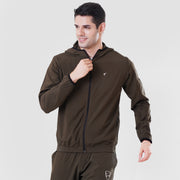 Tf-Essential Olive Running Hoodie Jacket