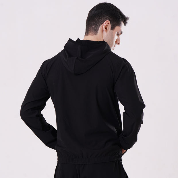 Tf-Essential Black Running Hoodie Jacket