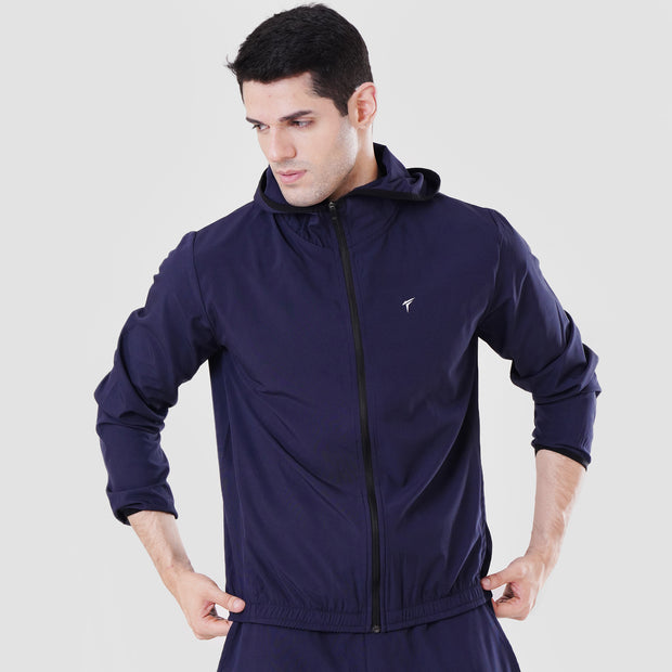 Tf-Essential Navy Running Hoodie Jacket