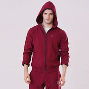 Tf-Essential Maroon Running Hoodie Jacket