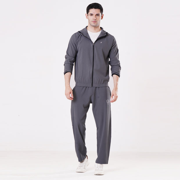 Tf-Essential Grey Running Hoodie Jacket