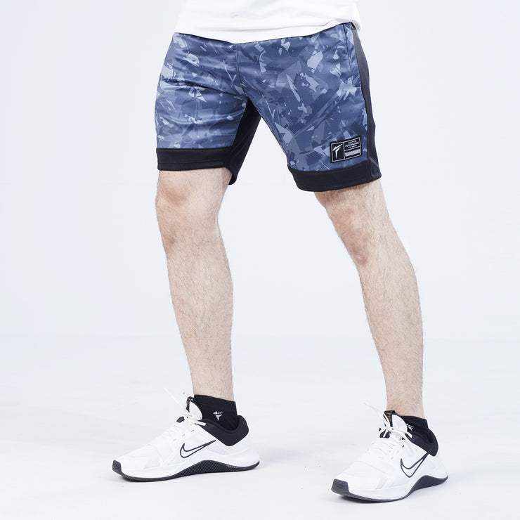 Tf-Grey Camouflage Interlock Training Shorts