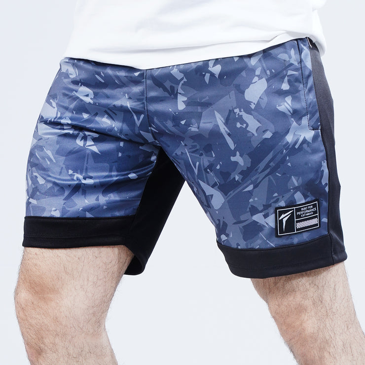 Tf-Grey Camouflage Interlock Training Shorts