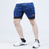 Tf-Blue Camouflage Interlock Training Shorts