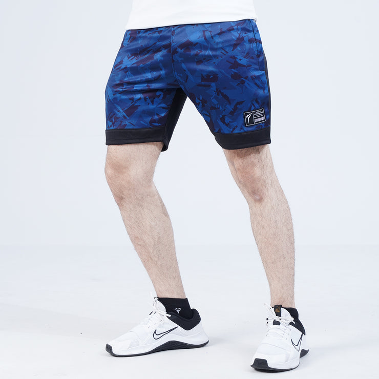 Tf-Blue Camouflage Interlock Training Shorts
