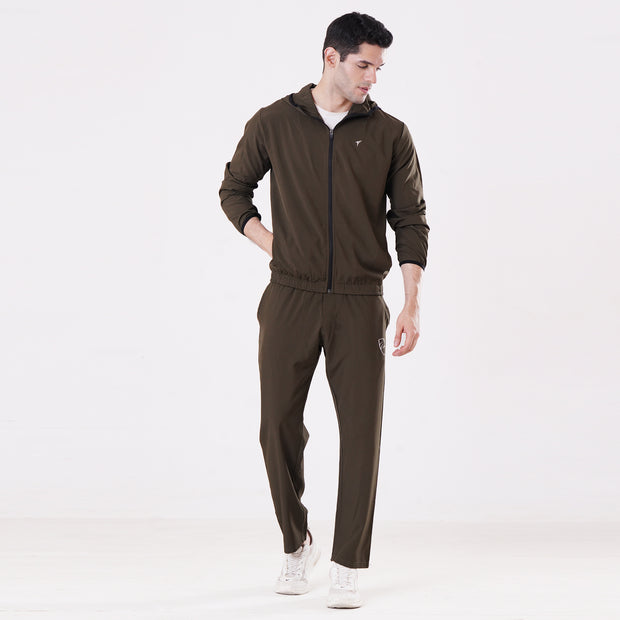 Tf-Essential Olive Running Hoodie Jacket