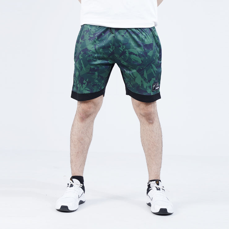 Tf-Green Camouflage Interlock Training Shorts