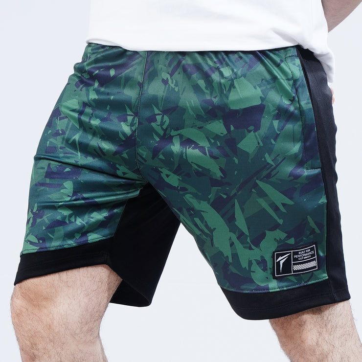 Tf-Green Camouflage Interlock Training Shorts