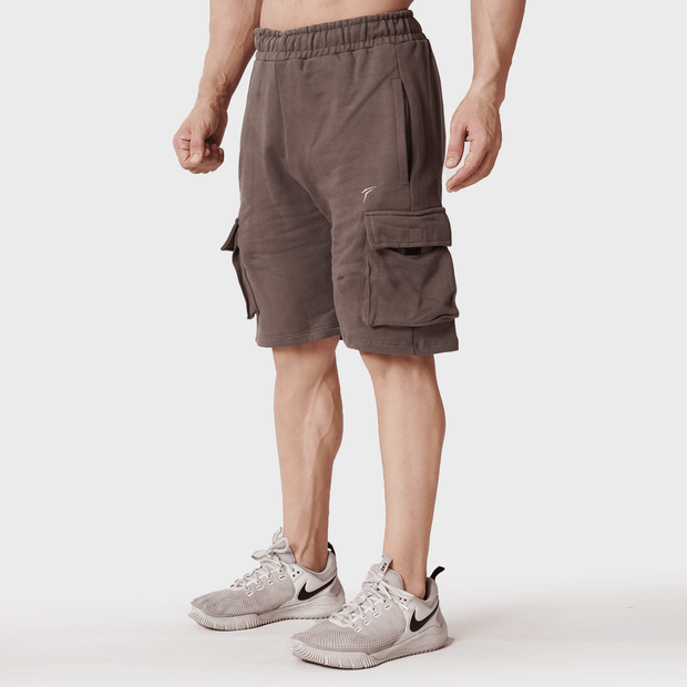 Tf-Stone Brown Heavy GSM Cargo Shorts