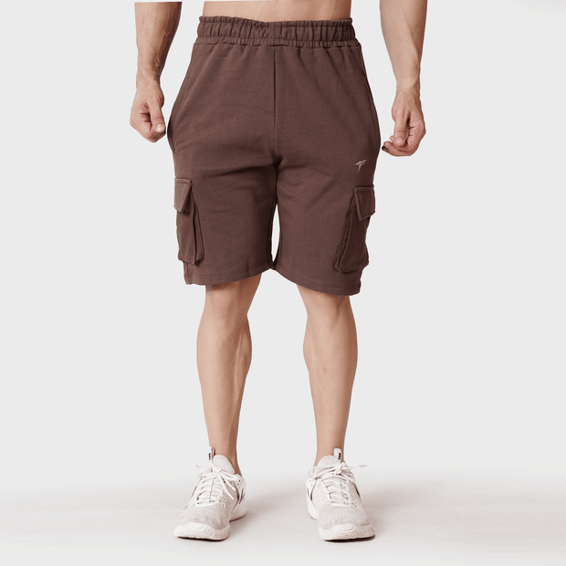 Tf-Dark Brown Heavy GSM Cargo Shorts
