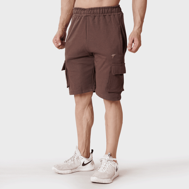 Tf-Dark Brown Heavy GSM Cargo Shorts