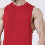 Tf-Red Premium Deep Cut Tanks