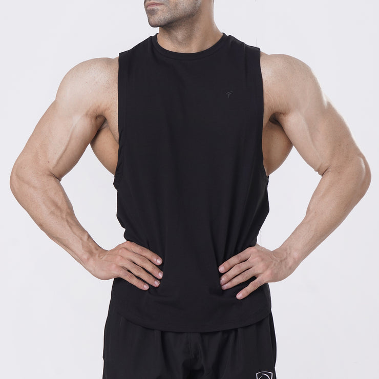 Tf-Black Premium Deep Cut Tanks