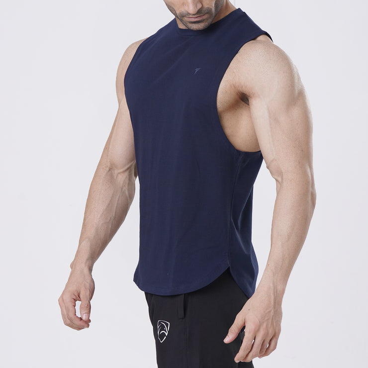 Tf-Navy Premium Deep Cut Tanks
