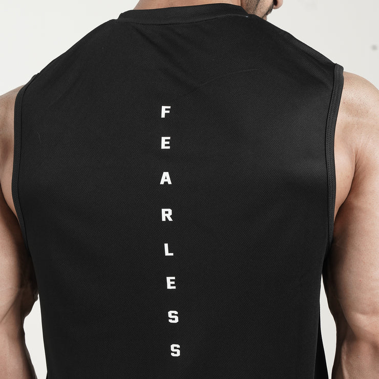 Tf-Black Fearless Sleeveless Top