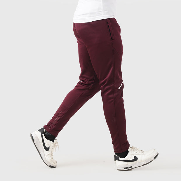 Tf-Maroon PolyFleece Side Cut Print Bottoms