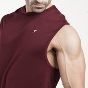 Tf-Maroon Fearless Sleeveless Top