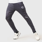 Tf-Charcoal PolyFleece Side Cut Print Bottoms